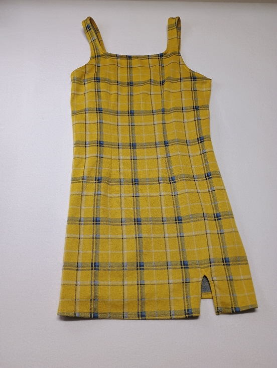 SO Dresses & Skirts - SO Yellow Plaid Tank Dress Women's 2XL